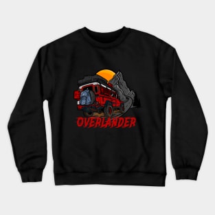 Red Land Rover Defender Adventure Seeker Crewneck Sweatshirt